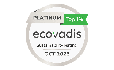 Médaille Ecovadis Platinum Top 1%